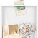 12x12 Traveler Adventure Shadow Box Frame Memory Box for Keepsakes Top Loading Shadow Keepsake Box with Slot for Concert Travel Ticket Stub Memory Wine Bottle Caps Shells Stamps, Creative Travel Gift (White)