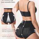 Tummy Control Shapewear for Women Body Shaper Panties Seamless Shapewear Compression Underwear Panty Girdle (Black)