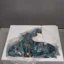 aboxoo Hippo Statue,Large Hippopotamus Figurine Home Sculpture with Resin, Hippo Candy Jar, Candy Dish Bowl for Office Desk, Key Bowl for Entryway Table,Container Storage Art Decor Box(Dark Blue)