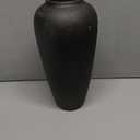 Tall Black Ceramic Vase for Flowers, 13 Large Matte Black Vase for Home Decor, Rustic Modern Pottery Vase for Pampas Grass, Entryway, Dining Table and Living Room Centerpieces
