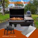 Drip Tray Heat Baffle Replacement for Traeger Woodridge pellet Grill TFB86MLH ,Stainless Steel Grill Grease Drip Pan Compatible With Traeger Drip Tray Liner BAC818 for Traeger Grills Accessories