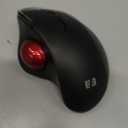 seenda Wireless Trackball Mouse, Ergonomic Bluetooth Rollerball Mouse Rechargeable, 3 Device Connection Optical Mice Adjustable DPI Thumb Control Mice Compatible for PC/Laptop/Windows/Mac - Black&Red