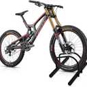 WALMANN Bike Floor Stand, Steel Bike Parking Rack for 1 Bike, 22-28" Wheels, Max. Tire Width 2.1", Black