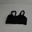 FeelinGirl Front Closure Post Surgery Compression Minimizer Bra with Adjustable Straps Wirefree Bras, Black, XL