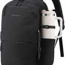 LOVEVOOK Laptop Backpack for Women Men with Giant Tumbler Holder - 15.6Inch Work Computer Travel Backpack with Laptop Compartment, Water Resistant, Cute Commuter College Teacher Nurse Purse Bag,Black