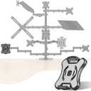 Pholiten Universal VESA Mount Adapter for Tablets, 2-in-1 Laptops, 15.6 inch Portable Monitors & Phone,ESA 100x100, Adjustable Laptop Holder, Extend to 6.1-8 inch