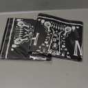 Skeleton Coffin Happy Halloween Tablecloth, Black Table Cover (54 x 108 in, 3 Pack) - Table Cloth - Tablecloths