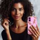 Coolwee Magnetic for iPhone 16 Case Rose Gold, Compatible with MagSafe, for Men Cute Women Girls, 10FT Military Grade Protective Cover for iPhone 16 Phone Clear Transparent Pineapple