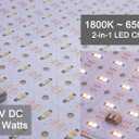 4-Pack LED Backlight Sheet 24V 36W 1800-6500K White, 19.3X9.6 inches Each Unit, Dimmable Flexible LED Panel Sheet for Backlit Translucent Stone/Marble/Onyx/Quartz Countertops Walls
