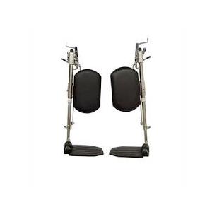 Wheelchair Elevating Legrests，Wheelchair Legrest Assembly，Padded Calf Pads，Universal Wheelchair Replacement Parts，Black 