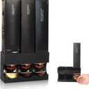 Pod Holder for Nespresso Vertuo Capsules  Wall Mount & Countertop Pod Organizer, Holds 3 Boxes of Coffee Pods, Modern Acrylic Storage for Nespresso Coffee Bar Accessories(Only Shelf)