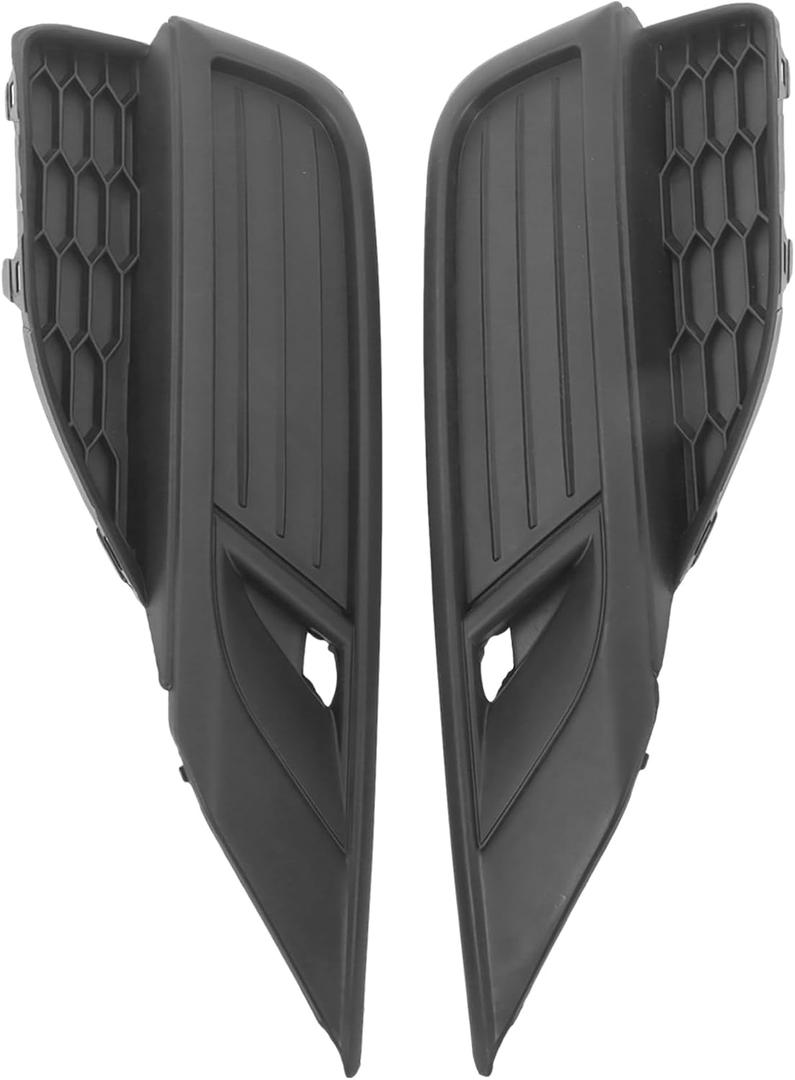 Driver and Passenger Side Pair Black Fog Light Covers Replacement for Honda CR-V 2015-2016 71109T1WA10 71104T1WA10
