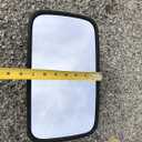 Replacement 7" x 12" heavy equipment mirror for front end loader, excavator, dozer lines such as Cat. John Deere, Ford, Case, JCB, Volvo, Titan, Link Belt, Doosan.