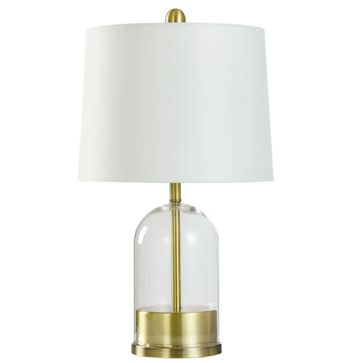Alela Glass Table Lamp in Gold 19.51"