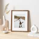 Venusmiles 11x14 Picture Frame Natural Solid Walnut Photo Frames with 8x10 Removable Mat Wall Hanging Large Handcrafted Frame with HD Plexiglass Wall and Tabletop Display Large Poster Frame