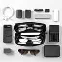 RIGHT AWAY Travel Tech Pouch，Waterproof Cord Case，Electronics Organizer Travel Case，Cable Organizer Storage Bag For Phone, Charger, Accessories（BLACK）