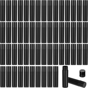 180 Pcs 5g Black Twist-Up Empty Lip Balm Tubes - DIY Lip Balm Containers for Lipstick, Lip Gloss & Solid Perfume