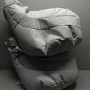 FDP Velvet and Vinyl Trendy Bean Bag, Children's Furniture for Bedroom, Playroom, Daycare, Preschool or Classroom, 2-Pack - Sterling