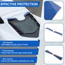 Rear Window Spoiler Trim Strips Compatible with Chevrolet Corvette C8 2020-2025, ABS Rear Trunk Upper Window Spoiler Wickers, Reduce The Wind Noise, for Coupe, 2PCS (Blue)