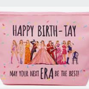 Music Lover Gifts for Women, Album Inspired Gift, Song Lovers Gift, Birthday Gifts for Mum Daughter Sister Friend BFF Girls, Singer's Merchandise, Travel Toiletry Makeup Organizer Zipper Pouch（New)