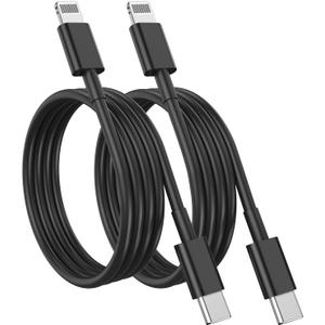 Susnwere USB C to Lightning Cable (2pack 6ft), Apple MFi Certified iPhone Fast Charger 2m, Power Delivery Original Type C Charging Cord for Apple iPhone 13/12/11 Pro/11/XS MAX/XR/8/7/6s Plus,iPad