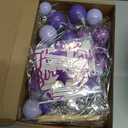 Leinuosen 76 Pcs Kpop Cake Topper Popular Singer Birthday Cake Decoration with Purple Disco Balls Pop Music Birthday Party Decoration Kpop Theme Party Supplies