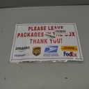 Please Leave Packages In The Box Sign Aluminum Sign - Delivery Instructions for My Packages Home, Office, Shop, Door (Leave Box, 8"x12")