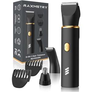 Manscape Body Hair Trimmer for Men-3 in 1 Electric Razor Groin Groomer,IPX7 Waterproof,Versatile Hair Trimmer for Ball/Pubic/Chest/Beard/Nose,USB-C Rechargeable,Gifts for Him Dad
