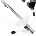 SCITOO Power Window Regulator w/Motor for Jeep Liberty 2002-2006 | Fit 2002-2006 for Jeep Liberty Front Passenger Window Regulator and Motor Assembly | 2 Pins| OE#741-527