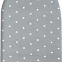 Small Ironing Board Cover Scorch Resistant, Table top Ironing Board Cover with Padding Heat Reflective Heavy Duty Pad (Gray dot, 12.5"x32")