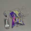 Christmas Tree Topper，11.8" PET Christmas Tree Star Topper Lighted with Remote Multicolour 20LED Lighted Treetop Decorate for Xmas Decorations Ornaments Holiday Party Indoor Decor