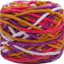 DIY Knit Chenille Yarn Soft Warm Fluffy Chenille Yarns for Crochet Scarf Sweater Blanket Hat Bag Accessory Yarn Pink Yellow Coffee
