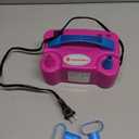 IDAODAN Electric Balloon Pump, Portable Electric Balloon Blower Machine Balloon Air Pump Dual Nozzle Rose Red 110V 600W Balloon Inflator for Party Decorations