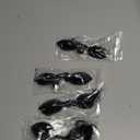 4 PCS Red Light Therapy Glasses, Half - clear Eyes Protection for Tanning Bed Goggles, Safety Glasses for Sunbathing & Laser Beauty Treatment, Black Wearing length adjustable Protective Goggles