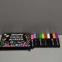Window Chalk Markers for Glass Washable, 10 Colors Jumbo Liquid Chalk Marker with 10mm 3 in 1 Nib Thick Wide Tips, Big Chalkboard Markers, Car Paint Pen for Auto, Bistro, Mirror, Poster, Blackboards