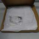 LC LICTOP Flat Tempered Glass Lid, Fit for 10 Inch Cookware, Universal Pot and Pan Cover Replacement - Dishwasher Oven Safe, Glass Cover with Stainless Steel Edge & Rectangular Handle for Kitchen (Silver B)