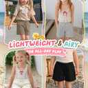 Halfchet 4 Pack Toddler Girls Bermuda Shorts, 4-Color, 2T