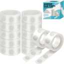 gegemaoyi 1000Pcs Clear Glue Dots Double Sided Adhesive Points for Balloons Craft Decor