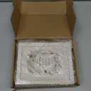 5x7 Pet Memorial Picture Frame Shadow Box for Dogs and Cats Frame Keepsake for 3 Photos Pet Paw Print Display Shadow Box with Double Hinges and Glass Front Memorial Gifts for Dog Lovers (White)