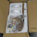 Vintage Gold Wall Sconce with Glass Globe Shade Mid Century Brushed Brass G9 Bulb Vanity Light Indoor Wall Light for Bathroom Farmhouse Bedroom Living Room Hallway