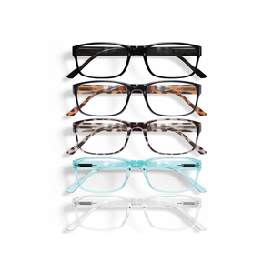 Gaoye Professional Reading Glasses for All Day - Computer Readers with Blue Light Protection - Value Pack 5 PCs. +0
