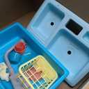 CUTE STONE Color Changing Kitchen Sink Toys, Children Electric Dishwasher Playing Toy with Running Water, Upgraded Faucet, Automatic Water Cycle System Play House Pretend Role Play Toys for Boys Girls