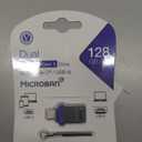 Verbatim 128GB Store n Go Dual OTG USB 3.2 Gen 1 Flash Drive for USB-C Devices  2 in 1 Type C Thumb Drive