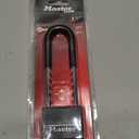 Master Lock 527D Adjustable Shackle Padlock with Key, Black (2 inch wide)