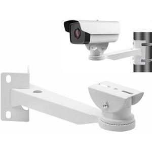 OwlCat Universal Indoor Outdoor Wall Mount CCTV Security Camera Mounting Bracket Pole Mount Right Angle 90 Degree CCTV Surveillance Camera Stand, White, Length: 310mm,Width: 83mm,Height: 107mm, BR360