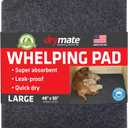 Drymate Whelping Box Liner Mat, Machine Washable, Super Absorbent, Waterproof, Quick Dry, Slip-Resistant, Reusable Dog Puppy Pee Pads for Training, Housebreaking, Incontinence, Crate (USA Made)(48x50)