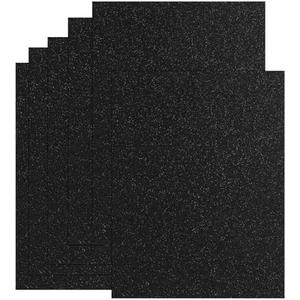 20 Sheets Black Glitter Cardstock 8.5 x 11 Inches, Heavyweight 250gsm Premium Sparkling Card Stock Paper for Card Making DIY Craft Party Decoration School Student Supplies (Black)