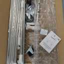 100% Stainless Steel Heavy Duty Clothes Rack Load 960LBS, Three Rods Clothing Racks for Hanging Clothes ExtendableRolling Garment Rack With Sturdy Wheels Shelves Hooks, Portable Closet Wardrobe Rack (Silver)