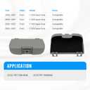 NOVAPARTS Overhead Console Sunglass Holder for 2002-2007 Ford F250 F350 F450 F550 Super Duty Pickup Truck w/Out Sunroof, Roof Sunglass Storage Box Lid 2C3Z-7811586-BAB 2C3Z7811586BAB (Gray)