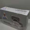 MR.SIGA Toilet Stool Squat Adult, Bathroom Stool Heavy Duty, Anti Slip Toilet Step for Bathroom, Toddler Step Stool for Kids, Off-White & Dark Gray